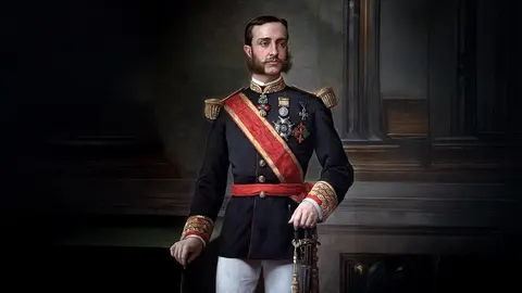 Retrato del rey Alfonso XII realizado por Manuel Ojeda y Siles en 1884