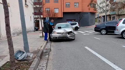 Accidente sin heridos en la Calle Ciego Tudela