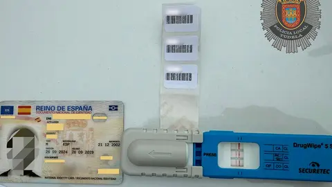 Control de tr&aacute;fico en Paseo Pamplona donde se detectaron positivos en drogas
