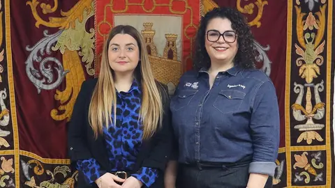 La concejal de Educaci&oacute;n del Ayuntamiento de Tudela, Laura Casanova e Inmaculada S&aacute;nchez, directora del programa FIRST&reg; LEGO&reg; League y de la Asociaci&oacute;n Ingeniera Soy