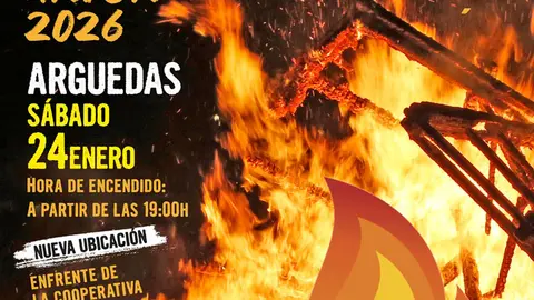 Programa de las Hogueras de San Ant&oacute;n en Arguedas 2026