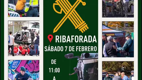 Exhibici&oacute;n p&uacute;blica de la Guardia Civil en Ribaforada