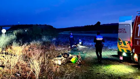 Motocicleta siniestrada tras la huida de su conductor sin carn&eacute; ni seguro en Tudela