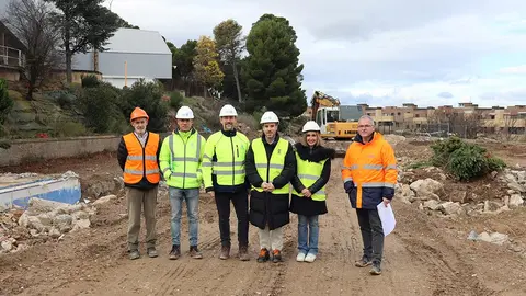 Visita obras reconversion antiguas piscinas 2