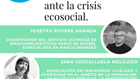 Conferencia en Tudela &lsquo;Retos feministas y masculinidades, un debate necesario ante la crisis ecosocial&rsquo;