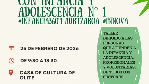 Taller en Olite &lsquo;Experiencias de trabajo comunitario con infancia adolescencia&rsquo;