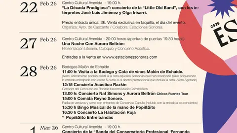 Estaciones Sonoras Invierno en Cascante 2026