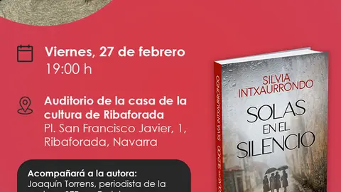 Presentaci&oacute;n en Ribaforada del libro &lsquo;Solas en el silencio&rsquo; de Silvia Intxaurrondo
