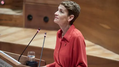 Archivo - La presidenta del Gobierno de Navarra, Mar&iacute;a Chivite.