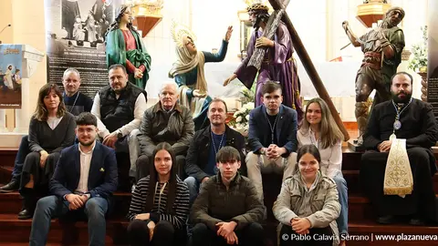 La Cofrad&iacute;a del Santo Encuentro de Tudela present&oacute; esta ma&ntilde;ana las figuras restauradas de su Paso Procesional