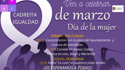 D&iacute;a Internacional de la Mujer 8M en Cadreita 2026