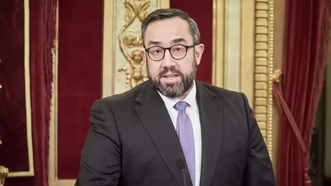 Archivo - El portavoz del Gobierno de Navarra, Javier Rem&iacute;rez.