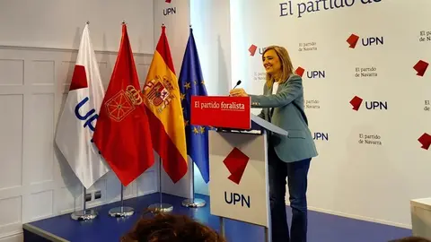 La presidenta de UPN, Cristina Ibarrola