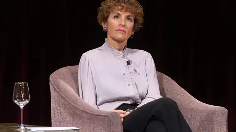 La presidenta del Gobierno de Navarra, Mar&iacute;a Chivite, durante un desayuno informativo, en el Ateneo de Madrid, a 23 de marzo de 2026, en Madrid (Espa&ntilde;a).