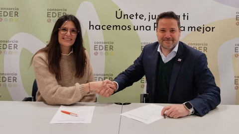 El convenio se firm&oacute; el 31 de marzo con la participaci&oacute;n de Alejandro Toquero Gil, presidente de Consorcio EDER, y Alicia Mar&iacute;n Barasoain, presidenta de Asociaci&oacute;n Bi+
