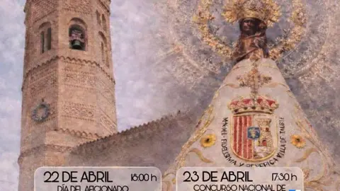 Cartel taurino de las Fiestas&nbsp;patronales de Tauste 2026 en honor a Nuestra Se&ntilde;ora la Virgen de Sancho Abarca