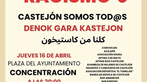 Concentraci&oacute;n en Castej&oacute;n contra el racismo