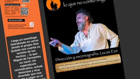 Mon&oacute;logo en Ribaforada &lsquo;El Quijote, lo que no cont&oacute; Miguel&rsquo; de Lucas Eza