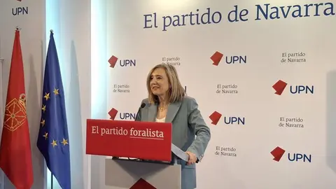 Archivo - La presidenta de UPN, Cristina Ibarrola.