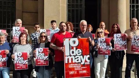 UGT y CCOO presentan su movilizaci&oacute;n conjunta por el 1&ordm; de Mayo de 2026.
