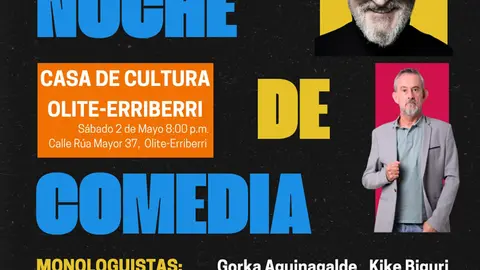 Noche de comedia en Olite con Gorka Aguinagalde y Kike Biguri