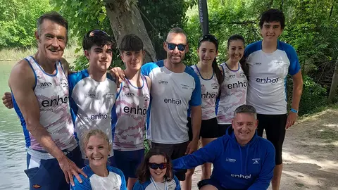 Foto equipo - Pirag&uuml;ismo Campeonato de Espa&ntilde;a Enhol Ebrokayak