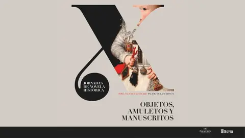 Cartel de la X Jornadas de Novela Hist&oacute;rica de Soria.