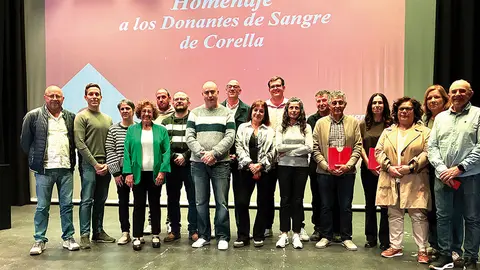 ADONA entreg&oacute; en Corella insignias a los-donantes que en-2025 alcanzaron las 25 y 50 donaciones