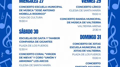 V Fin de Semana de la M&uacute;sica de Valtierra 2026