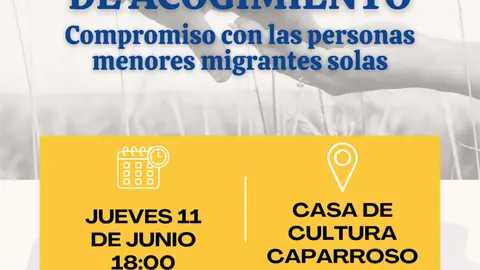 Charla en Caparroso &lsquo;Hablemos de acogimiento. Compromiso con las personas menores migrantes solas&rsquo;