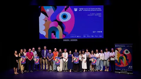 La consejera de Cultura, Deporte y Turismo, Rebeca Esnaola, presenta la 27&ordm; edici&oacute;n del Festival de Teatro de Olite