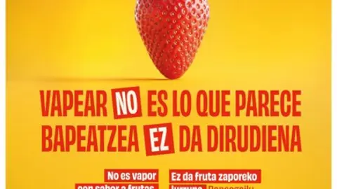 Campa&ntilde;a sobre el consumo de vapers.