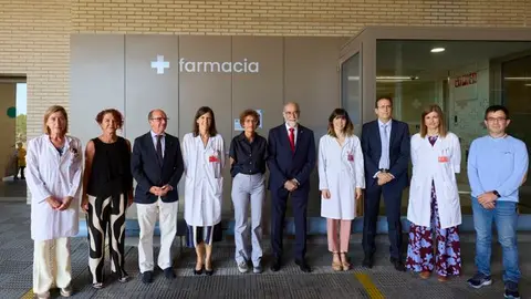 Visita a la farmacia del Hospital Reina Sof&iacute;a de Tudela.