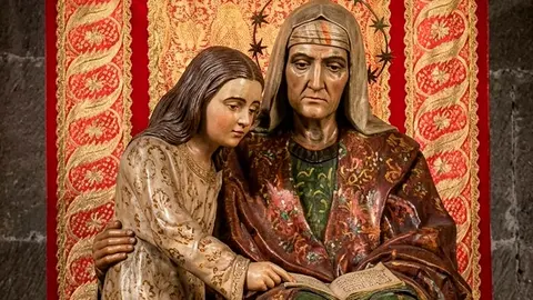 Santa Ana y la Virgen en la catedral de Santa Ana en Las Palmas de Gran Canaria