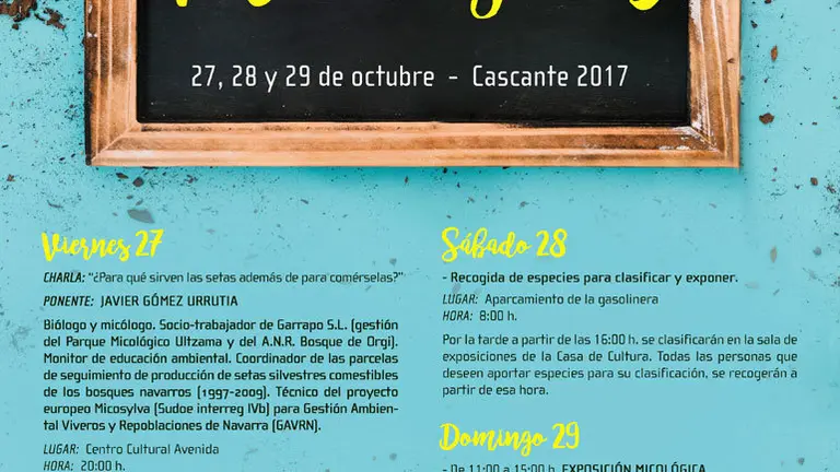 XXVII Jornadas micol&oacute;gicas de Cascante