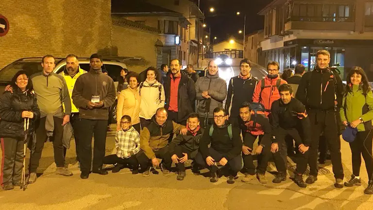 Un grupo de Villafranca sale hacia Javier