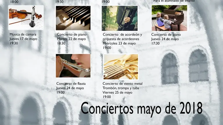 Actividades mayo de la Escuela-Conservatorio Municipal de M&uacute;sica 'Fernando Remacha' de Tudela