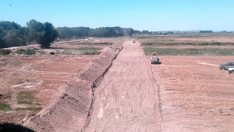 Retranqueo de la mota de Alfaro