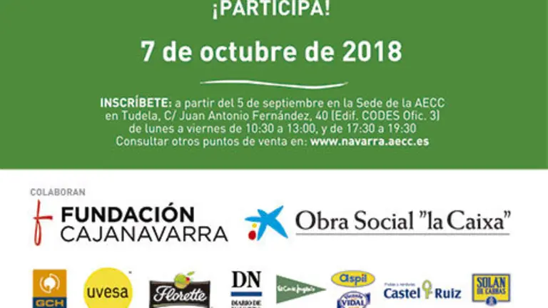III Marcha en Tudela de la AECC contra el c&aacute;ncer