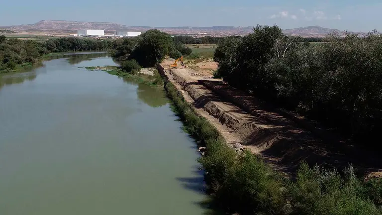El Ebro a su paso por Fontellas-Ribaforada