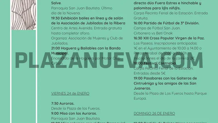 Fiestas de la Virgen de la Paz 2020 en Cintru&eacute;nigo