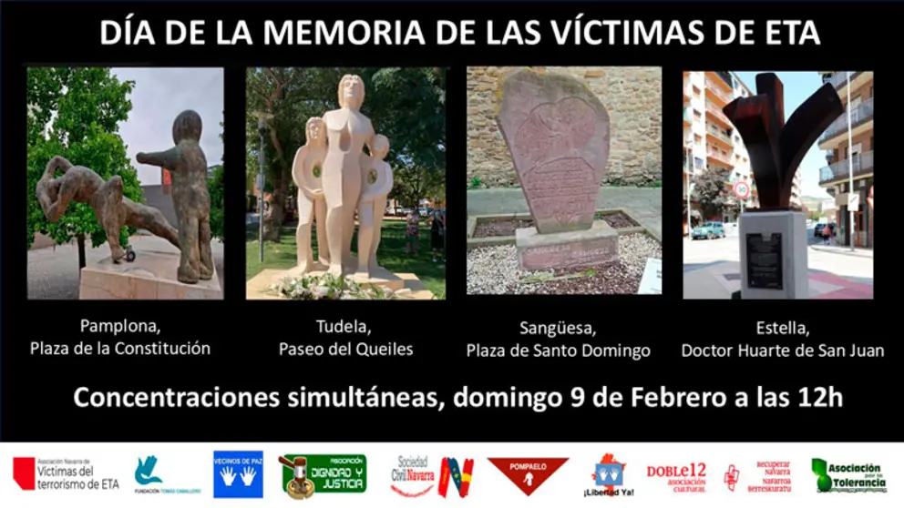 Concentraci&oacute;n en Tudela &lsquo;D&iacute;a de la memoria de las v&iacute;ctimas ETA&rsquo;