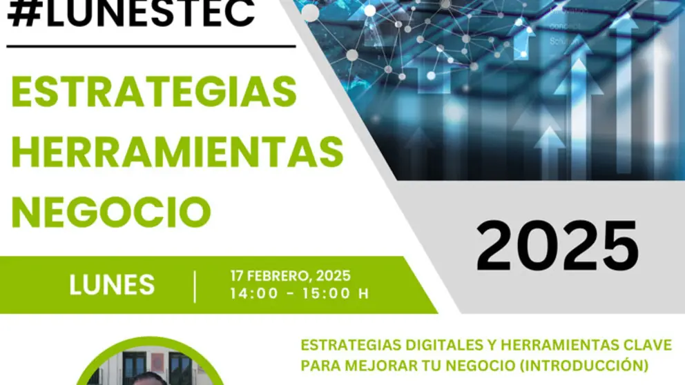 Webinar online #LunesTec &lsquo;Estrategias digitales y herramientas clave para mejorar tu negocio&rsquo; de Fundaci&oacute;n D&eacute;dalo