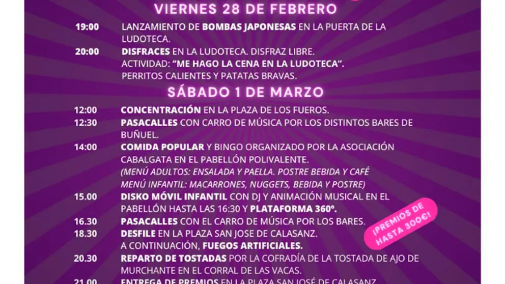 Carnaval 2025 en Bu&ntilde;uel
