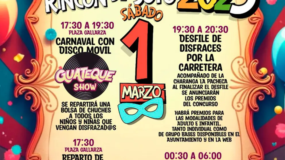 Carnaval 2025 en Rinc&oacute;n de Soto