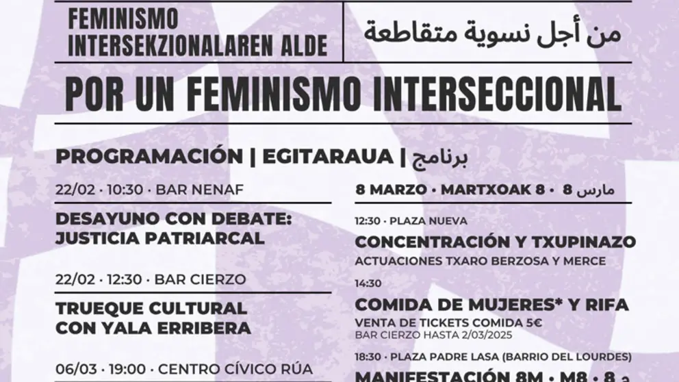 D&iacute;a Internacional de la Mujer 8M 2025 en Tudela Actividades de la Plataforma 8M de Tudela