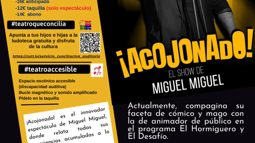 Mon&oacute;logo en Ribaforada &lsquo;&iexcl;Acojonado!&rsquo; con Miguel Miguel