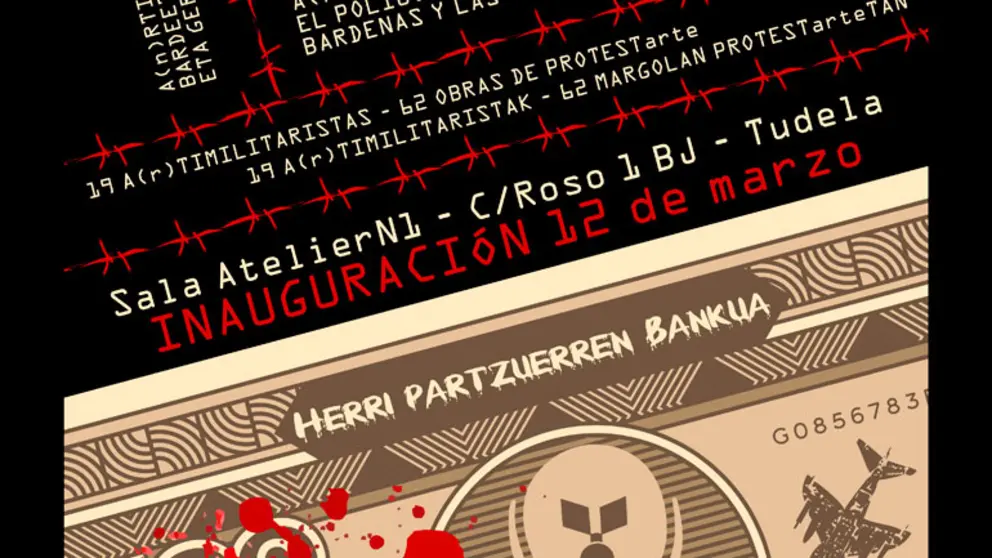 Exposici&oacute;n en Tudela &lsquo;Dinero de Sangre&rsquo; contra la renovaci&oacute;n del Pol&iacute;gono de Tiro de Bardenas