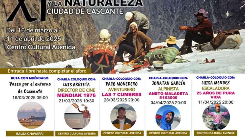 XI Jornadas sobre el Monta&ntilde;ismo y la Naturaleza 2025 en Cascante