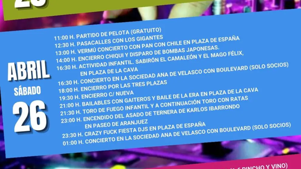 Fiestas&nbsp;en Marcilla de la Juventud 2025